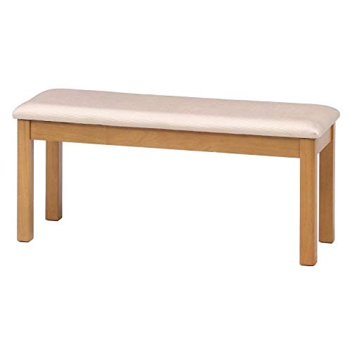 色：ナチュラル 不二貿易 ダイニングベンチ 幅95cm ナチュラル 床に傷がつきにくい モルト 98