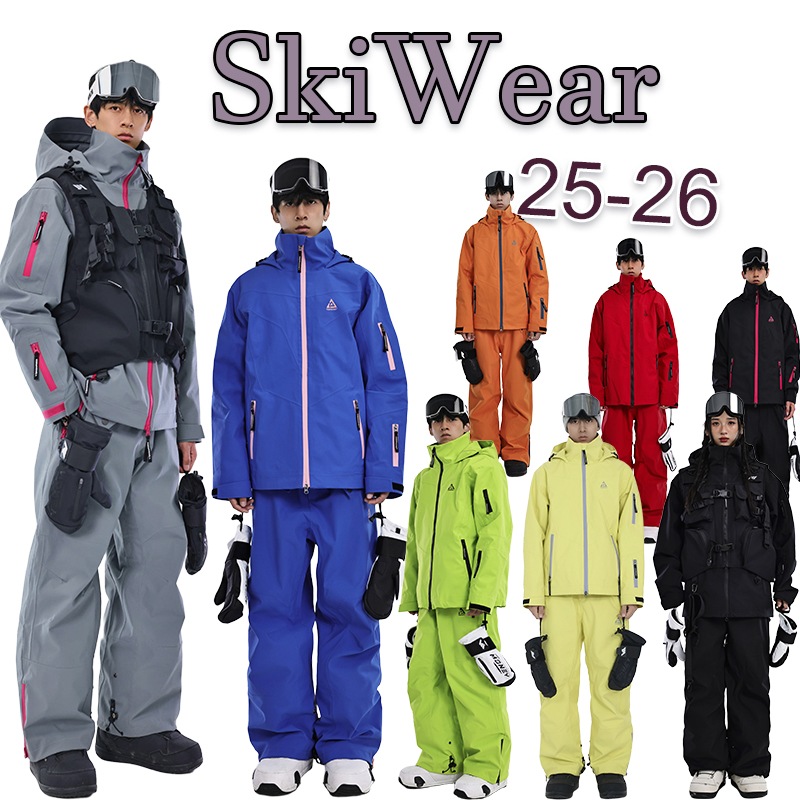 2025-2026NEW スノーボードウェア スキーウェア 11COLOR 上下セット スノーボード パンツ メンズ レディース ジャケット 男女通用