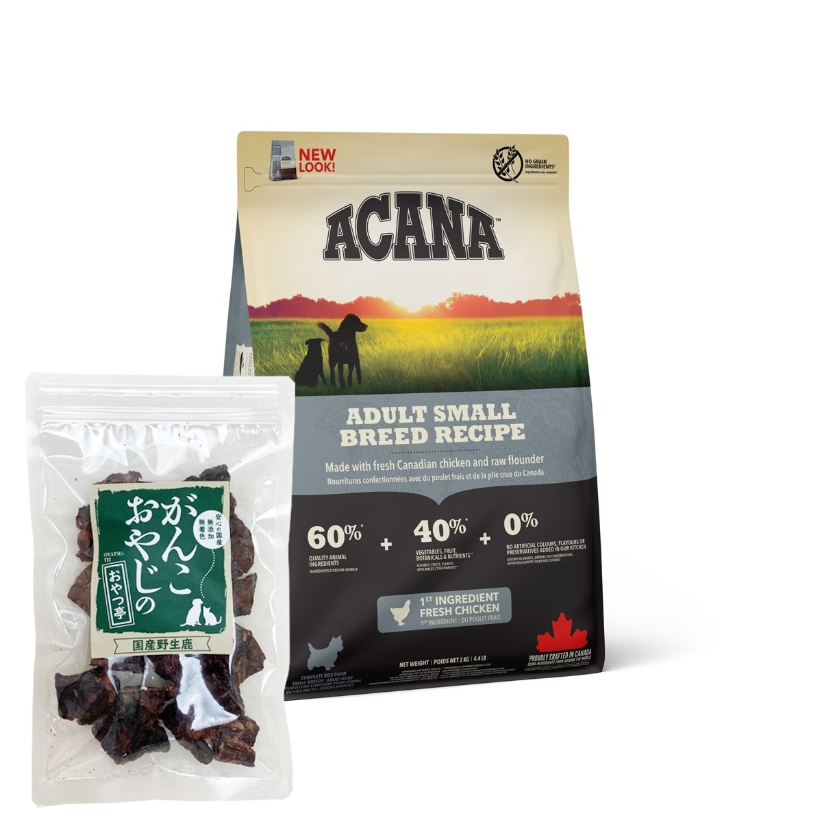 アダルトスモールブリードレシピ 2kg ドッグフード【国産鹿ラング15g付き】