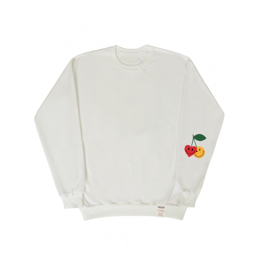 GRAVERエルボーチェリスマイルマンツーマンアイボリー