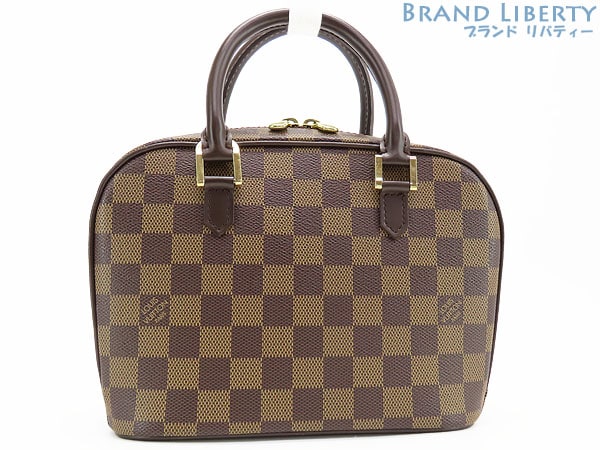 超美品ルイヴィトンダミエサリアミニハンドバッグダークブラウンN51286