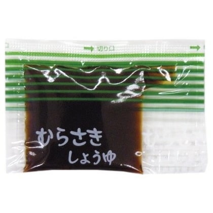 ミニパック醤油　むらさき醤油ストライプ柄　約5.0ml　500個×6箱【工場直送・代引き不可・時間指定不可・沖縄離島不可】