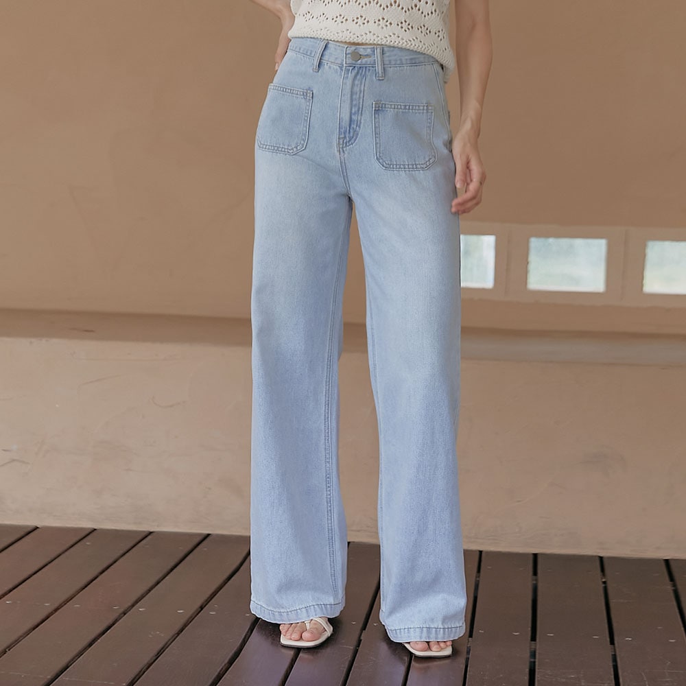 ブルーニーポケットワイドパンツ - 2タイプ