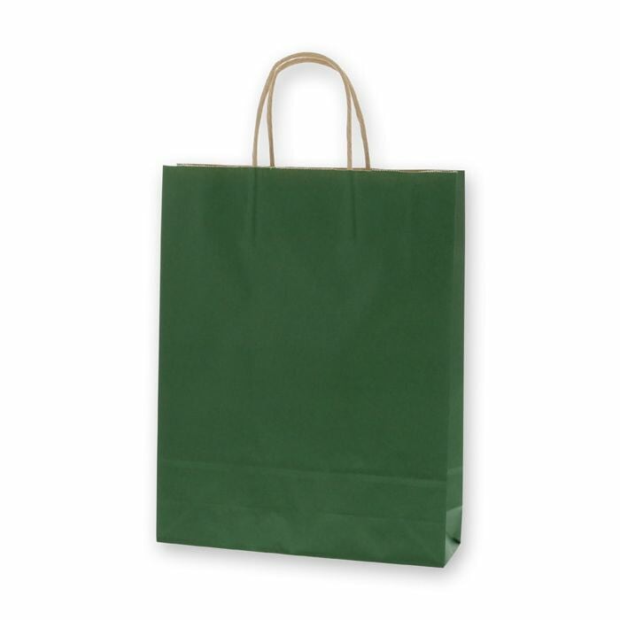 （まとめ買い）シモジマ HEIKO 手提げ紙袋 25チャームバッグ 25CB MS1 未晒 グリーンC 50枚 幅270xマチ80x高340mm 003276805 [x3セット]