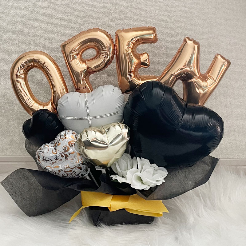 バルーンギフト 名入れ 周年祝い バルーンアレンジ おしゃれ バルーンフラワー 開店祝い 記念日 誕生日 open 卓上 お祝い 数字 お店 周年 開院