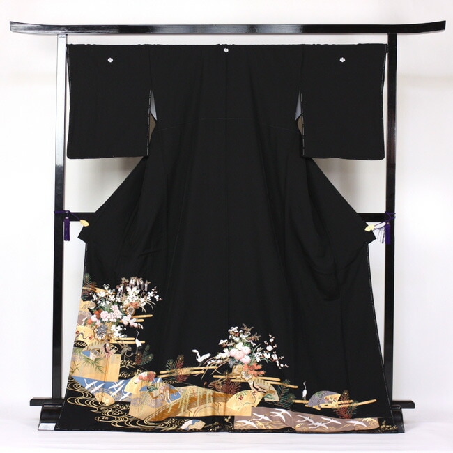 レンタル 留袖 レンタル 着物 黒留 黒留袖 19点フルコーディネートセット 結婚式