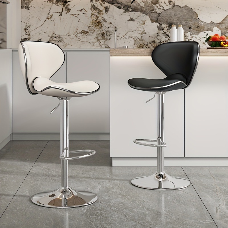 カウンター チェア ハイセンス 360回転 高さ調節 可能 おしゃれ かわいい キッチン バー カフェ レストラン 飲食店 白 ブラック 4-7