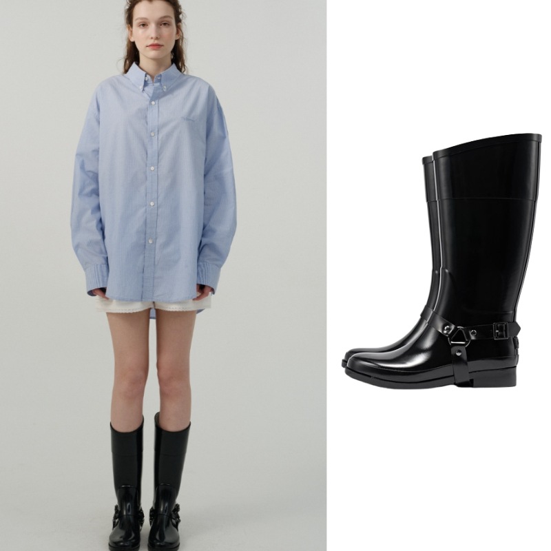 [Rockfish Weatherwear X The Barnnet]Glossy Harness Rain Boots - Long 18,041円