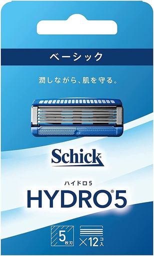SCHICK(シック) 5 ベーシック 替刃 (12コ入) スキンガード付 5枚刃 ブルー 5,536円