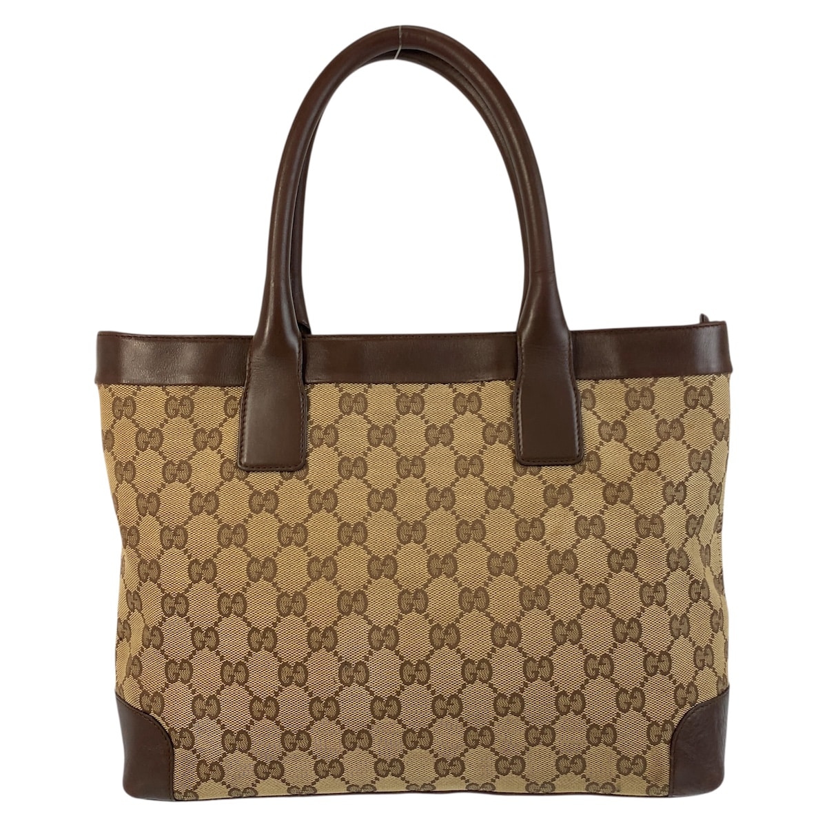 ベージュ ブラウン GGキャンバス/レザー 002 1119 トートバッグ ショルダーバッグ レディース 504041