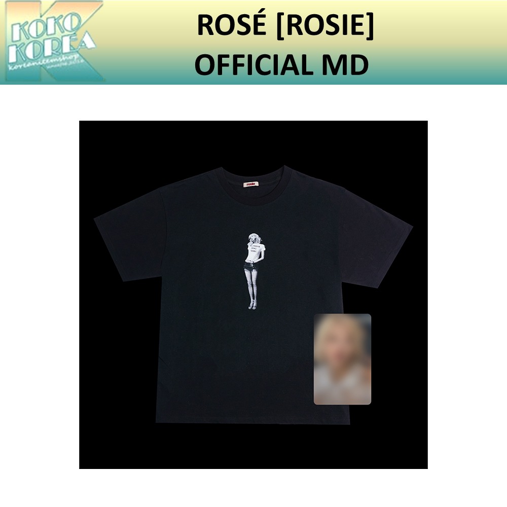ROSÉ [ROSIE] OFFICIAL MD ROSIE BLACK T-SHIRT