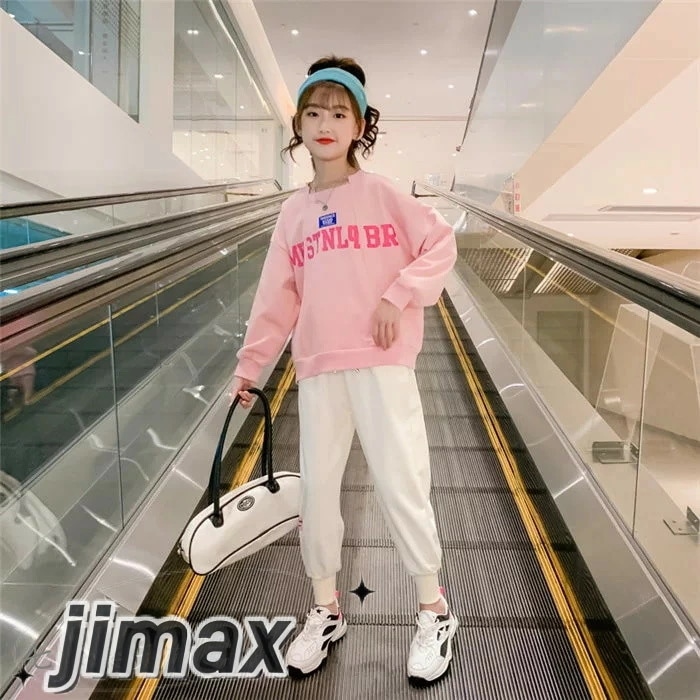 子供服 セットアップ キッズ 女の子 長袖 春秋 上下セット トップス パーカー ロングパンツ 子供ジャージ スポーツウェア 運動着 おしゃれ 可愛い カジュアル ホワイトデー