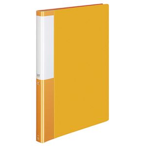 (まとめ) コクヨ クリヤーブック(クリアブック)(POSITY) 固定式 A4タテ 40ポケット 背幅25mm オレンジ P3ラ-L40NYR 1冊 (×10セット)
