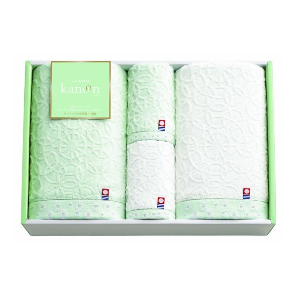 今治かのん タオルセット バスタオル2枚/ハンドタオル2枚 ZOA350001293