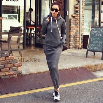 フード付 スカート ワンピース パーカー ロング ロング丈 長袖 ストレート かわいい 可愛い きれいめ シンプル カジュアル おしゃれ お洒落 かっこいい こなれ感 メンズライク クール