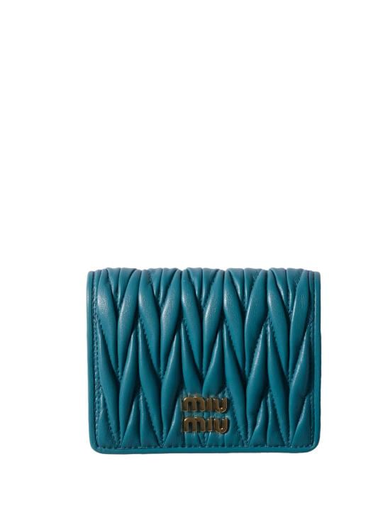 MIU MIU Women Wallet 5MV204 AFPP F0F16 MARINE
