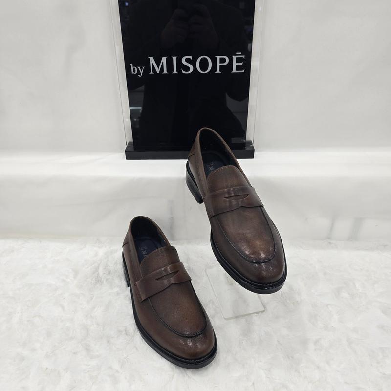 By 男性モダンペニーローファー 122HT239TG003 MBROWN 2 JJ