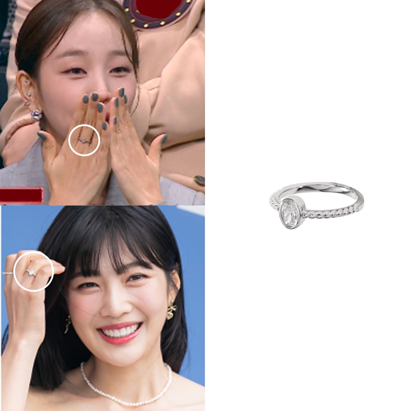 [Red Velvet ジョイ白亜鉛着用] [韓国人気女性アイドル着用 ]ベラ オーバル ノート 指輪 Vera Oval Knot Ring 韓国ストリートファッション