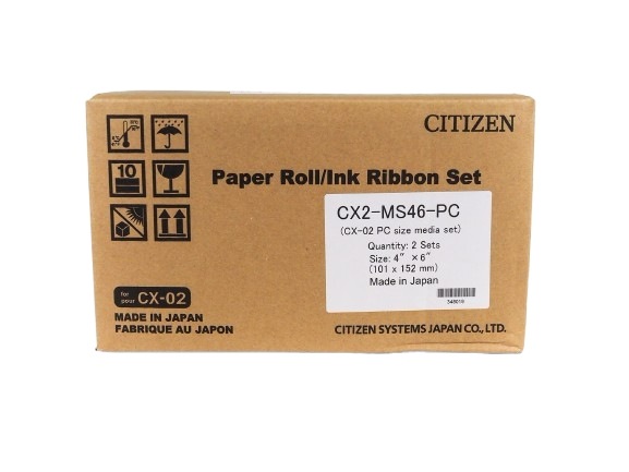 シチズンフォトプリント紙 CX-02 Paper Roll/Ink Ribbon Set