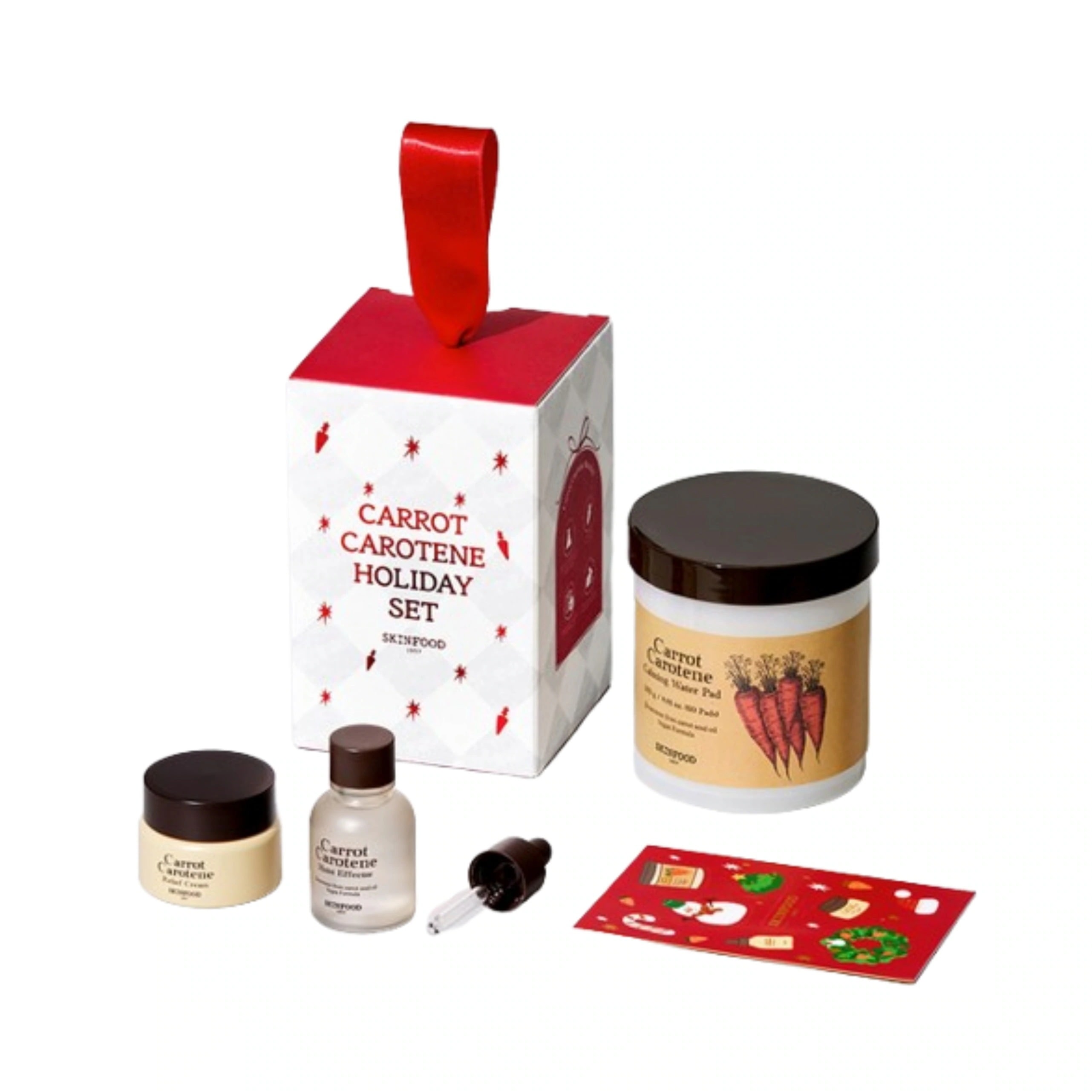 [24FW/New]キャロット カロチン カーミングウォーターパッド 60枚（+アンプル30ml+クリーム30ml+ホリデーステッカー）#holiday edition