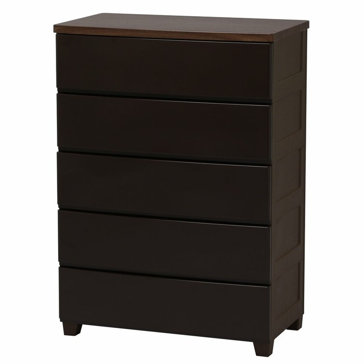 【公式】 チェスト 5段 北欧 タンス 完成品 幅73cm MG-725 ウッドトップ 収納ケース 衣装ケース 引き出し ５段 クローゼット 収納 洋服 収納棚 衣類収納 メガ割
