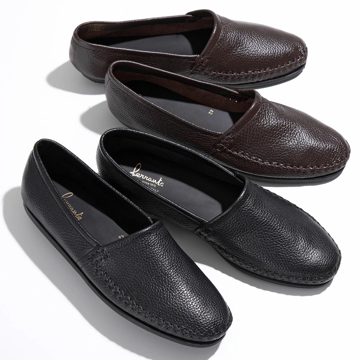FERRANTE フェランテ スリッポン TAO RASTY タオ メンズ シボ レザー ローカット シューズ 靴 カラー2色 20,777円