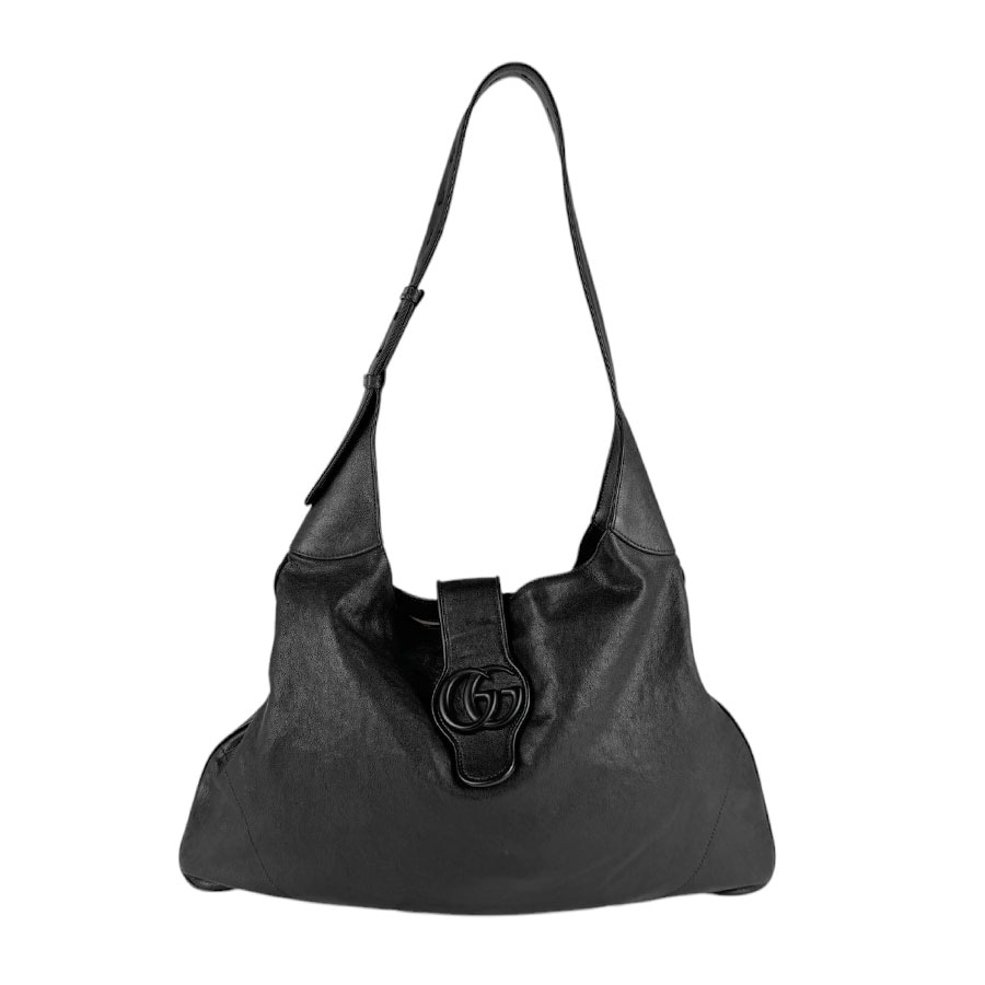グッチ GUCCI ショルダーバッグ GGマーモント レザー ブラック レディース 772483 z4627