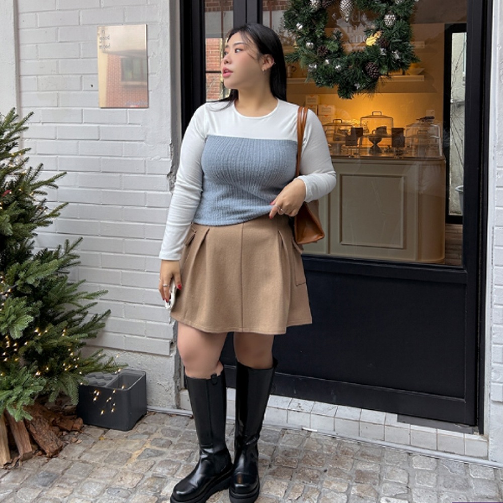 (JSTYLEのイーブレット) アイブレットエンボス起毛カラーレイヤードTシャツ JSTYLE 5,171円