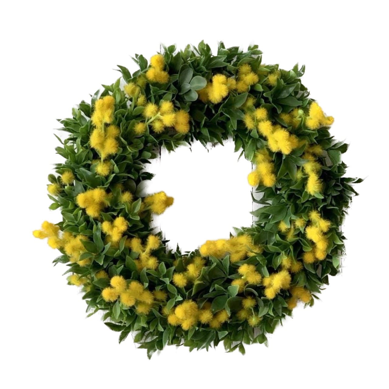 ミモザのふんわりリース アーティフィシャルフラワー 造花 スワッグリース Lulus-1309