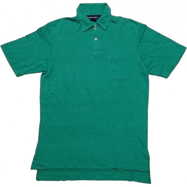 LA直輸入 メンズ ポロゴルフ 半袖 リネンシャツ グリーン half sleeve linen shirt POLO GOLF 002