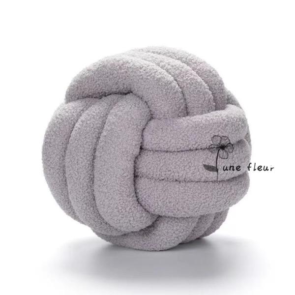 結び目クッション　インテリア雑貨　ノットクッション 北欧風　 ノットボール ホームインテリア　　直径27cm高さ22cm