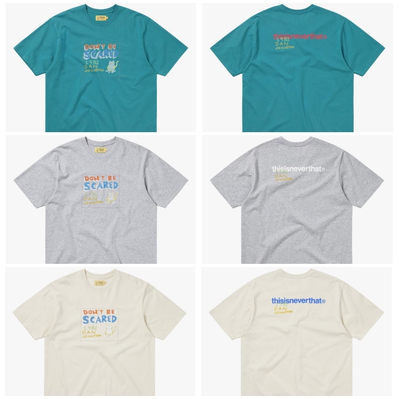 【THISISNEVERTHAT】 TNT DANIEL JONNSTON SCARED TEE : 3COLORS