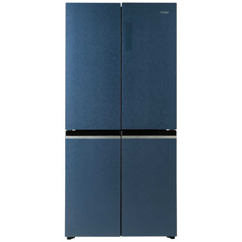 ハイアール　冷蔵庫 4ドア 470L フレンチドア(観音開き) 幅83cm ブルーイッシュグレー　JR-GX47B-H（標準設置無料）