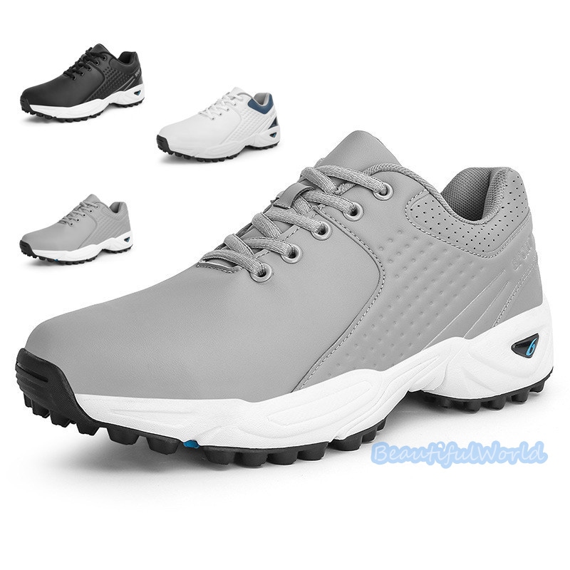 ゴルフシューズ メンズ レディース スニーカー アウトドアシューズ スポーツ靴 フィット感 軽量 耐久 動きやすい 防水 防滑 練習場 四節可能G58