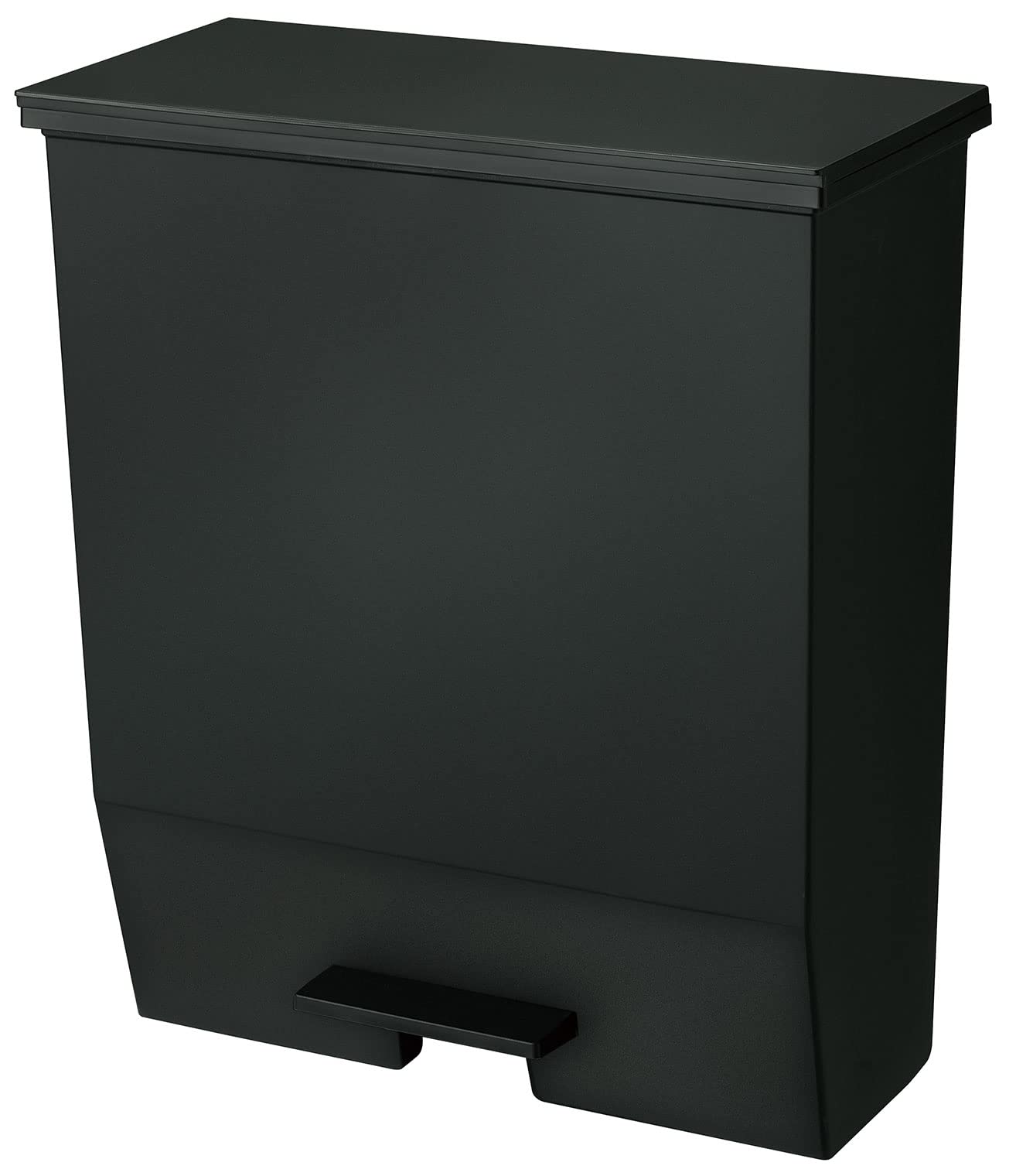 リス(RISU) ソロウ ゴミ箱 ふた付き 45L ブラック ペダルオープン 両開き 抗菌 加工 日本製 おしゃれ キッチン 分別 ワイド キャスター付き ダストボックス GSLW010