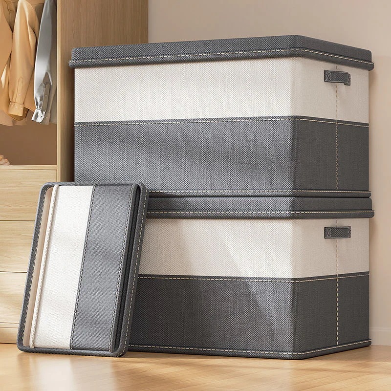 収納ボックス 折りたたみ大容量布 フタ付き ふた付 押し入れ収納ケース 衣類 折り畳みケース