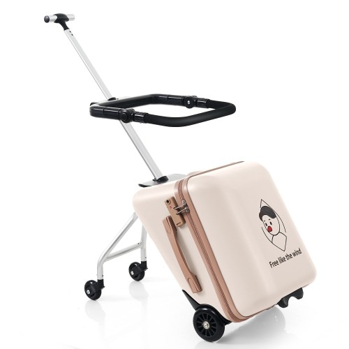 スーツケース 子供が乗れる 子供用キャリー ケース キッズスーツケース キッズキャリーバッグ 多機能 キッズ 子供 座れる 軽量 機内持ち込み 子供用 TSAロック 出かけ便利 旅行 クリスマス 誕生