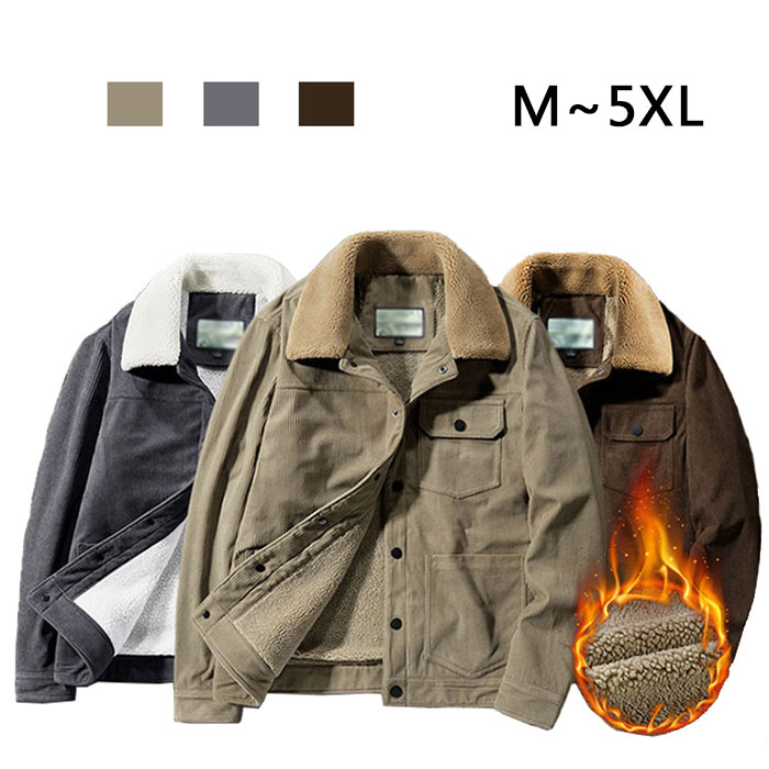 コーデュロイ ジャケット メンズ 冬新作 厚手 裏起毛 防風 防寒対策 冬服 着きやすい コーデュロイジャケット アウター ライダースジャケット コート 通勤 通学 普段着 ブルゾン 大きいサイズ 3 5,283円