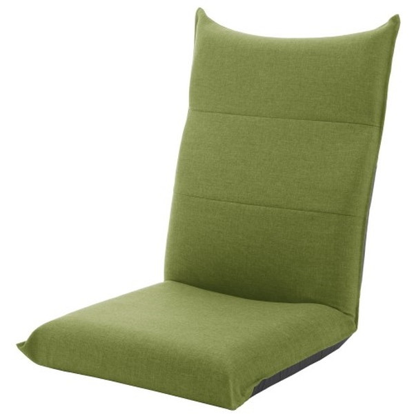 CELLUTANE 座椅子 ハイバック ダリアングリーン コンパクト 折り畳み 折りたたみ おしゃれ かわいい リクライニング 軽量 A1116a-643GRN メーカー直送