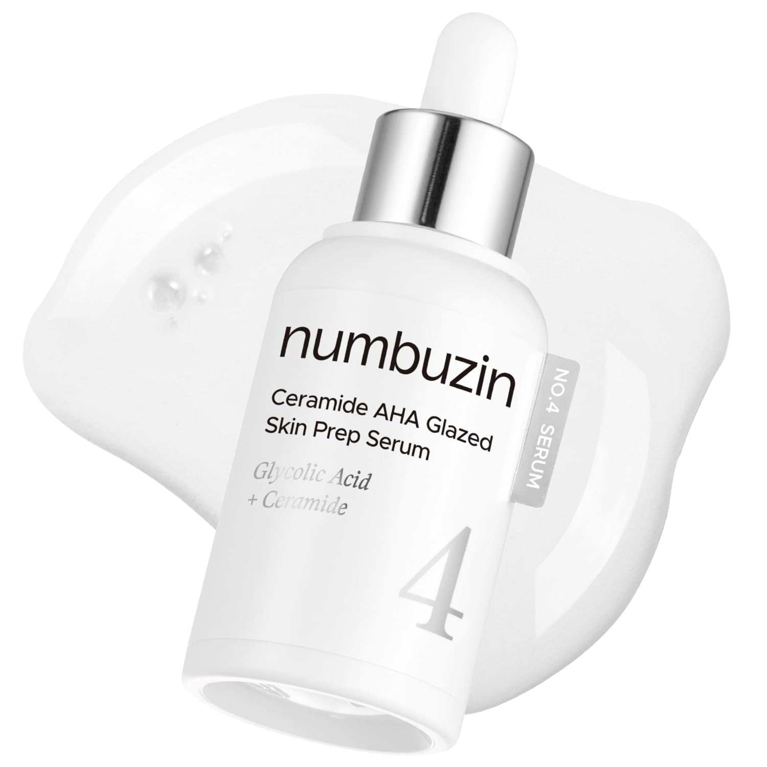 numbuzin No.4 セラム セラミドAHA 釉薬をかけた皮膚プリプレセラム 角質除去皮膚バリアフェイスピール韓国ガラス顔 グリコール酸PHAセラミドパンテノール