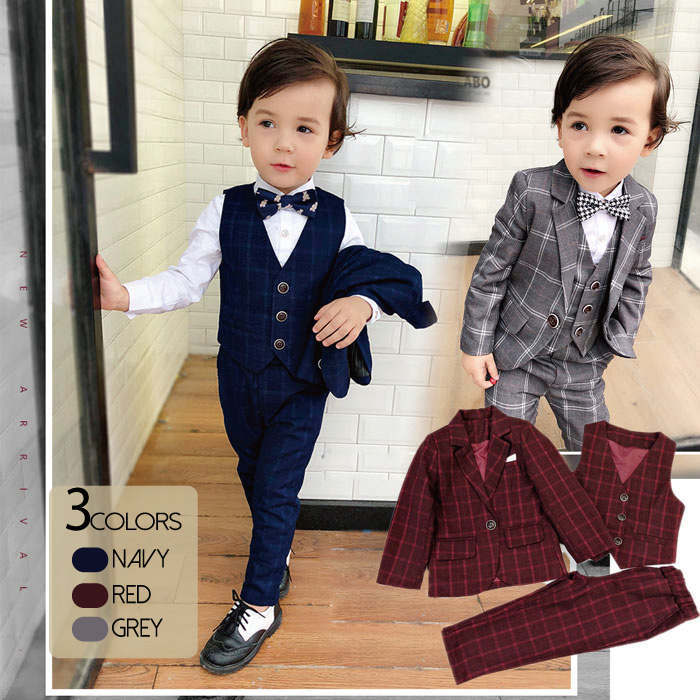 【急速出荷!】大人気！子どもスーツ 80 90 小さいサイズ フォーマル 男の子 スーツ セット ベスト 男の子 上下セット 入学式 卒業式 発表会 入園式 七五三 初節句 お宮参り ベビー服 子ども