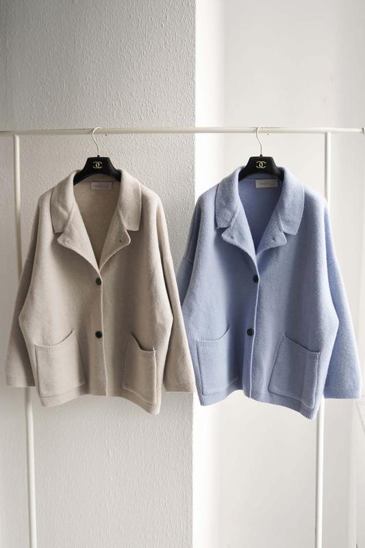 ファインウールニットジャケット