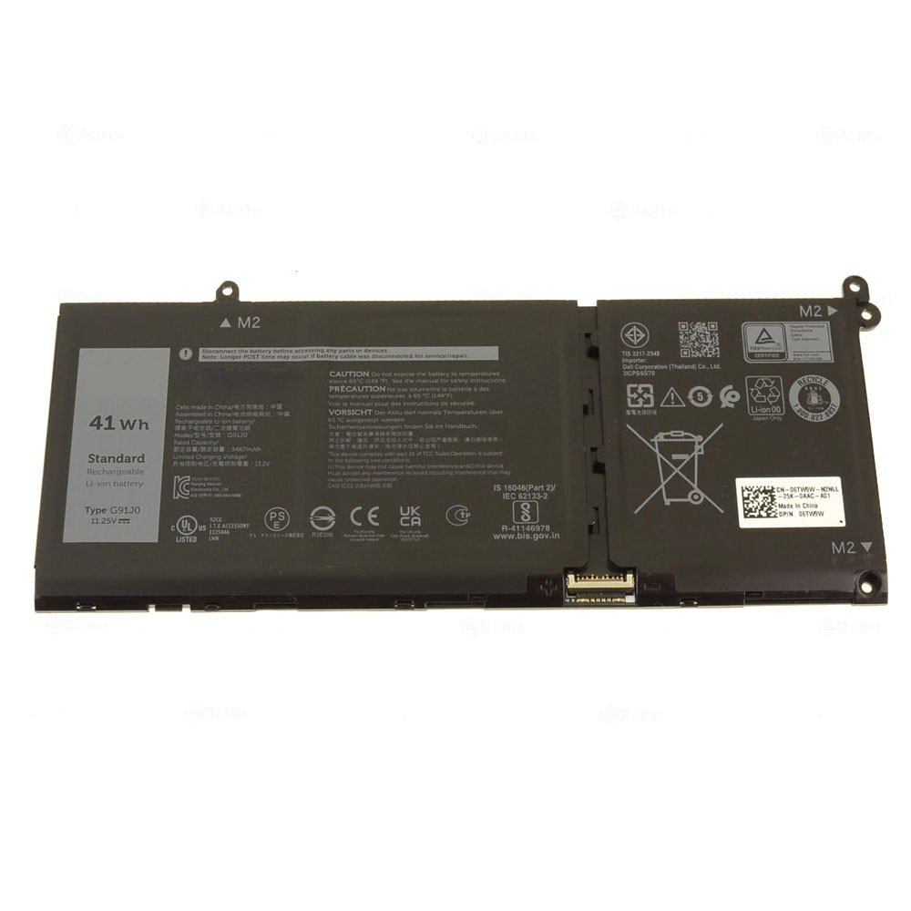 バッテリー互換 DELL Latitude 3140 3320 3420 3430 3520 3530 / 3140 2-in-1 3330 2-in-1 11.25V 41Wh 3467mAh