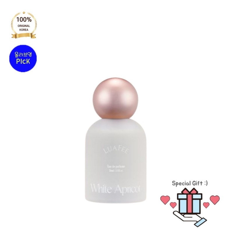 LUAF*E ルアペ 香水 30ml ホワイト フリー 鼻 ロマンチックなムードを盛り込んだほのかなアプリコット色の風