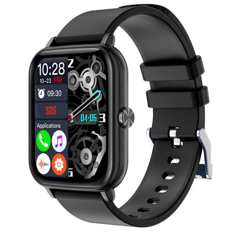 スマートR　スマートウォッチ 通話機能 録音機能付き ブラック　A-80BK