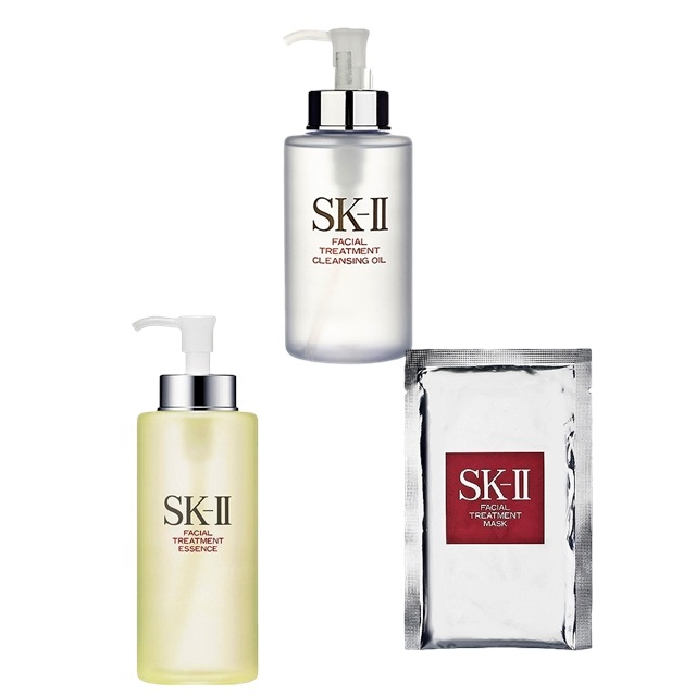 エスケーツー（SK-II／SK2） フェイシャル トリートメント エッセンス+クレンジングオイル +マスク セット 330ml+250ml+マスク1枚
