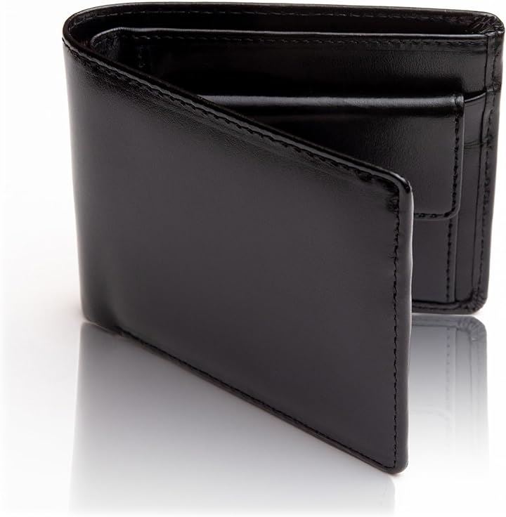 財布 メンズ 2つ折り 二つ折り イタリアンレザー 二つ折り財布 9 ブラック( 1.ブラック)