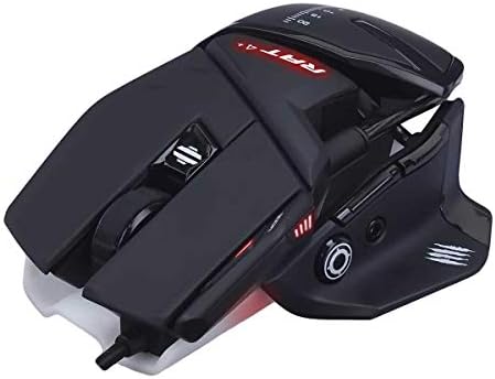 Mad Catz (マッドキャッツ) R.A.T.4プラス ゲーミングマウス FPS 最大7200DPI 無段階調整DPI スナイパー エイムボタン PS4