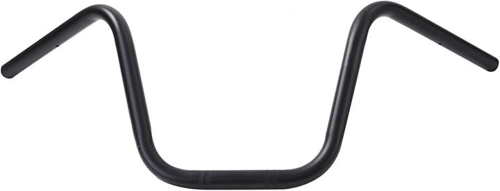 バイク 用 ハンドルバー アップ 1インチ 25.4mm スチール シャドウ レブル250 レブル500 イントルーダー 等 汎用 社外品 カスタムパーツ(ブラック)