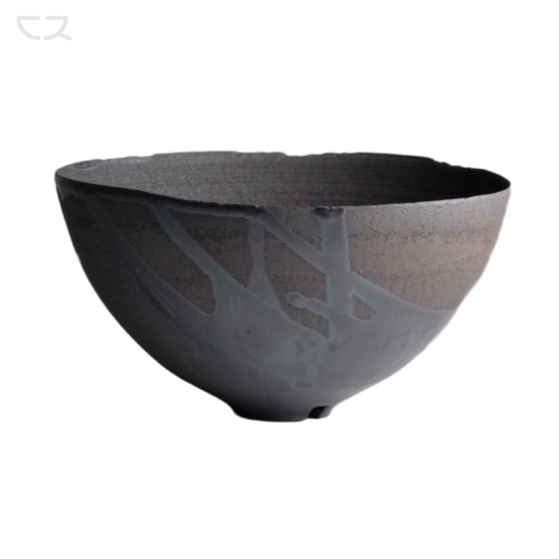 【新作】 crack bowl_silver black